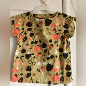 Nooworks Yellow Blouse with Fruit Print